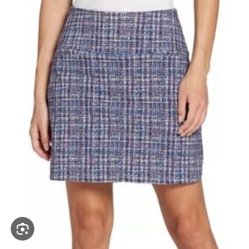 Walter Hagen Women's Blue and White Patterned Mini Skort‎